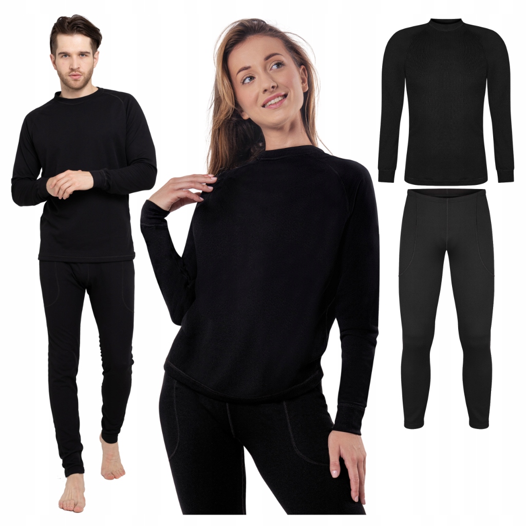 Dámské Termoaktivní Prádlo Set S Pánské Zateplené S Fleecem Prodyšné