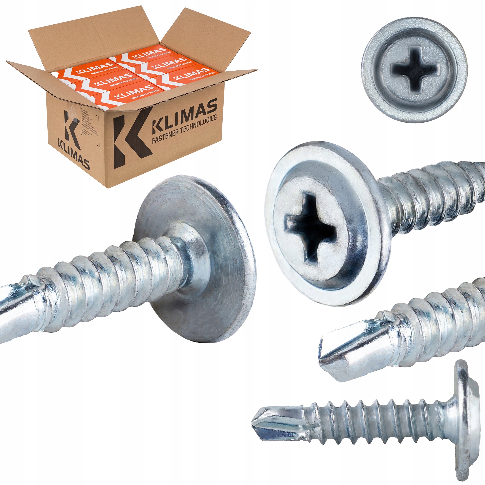 Samorezné podložkové skrutky 4,2 x 19 mm 12000 ks Klimas Wspc