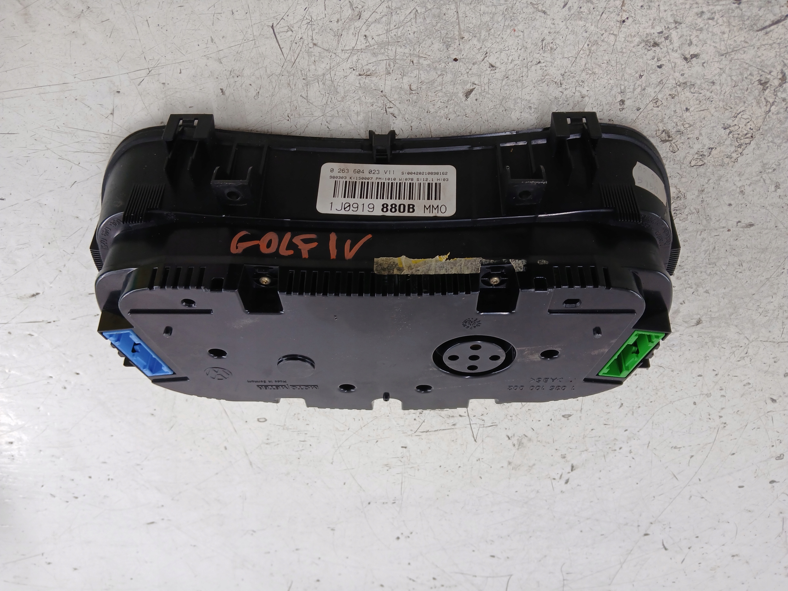 VW GOLF IV 1.9 TDI dials dials 1J0919880B