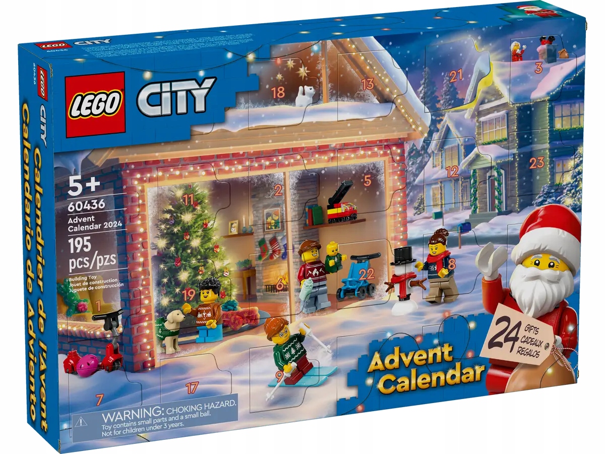 Lego City Adventní kalendář na rok 2024 60436 Dárek Mikuláše