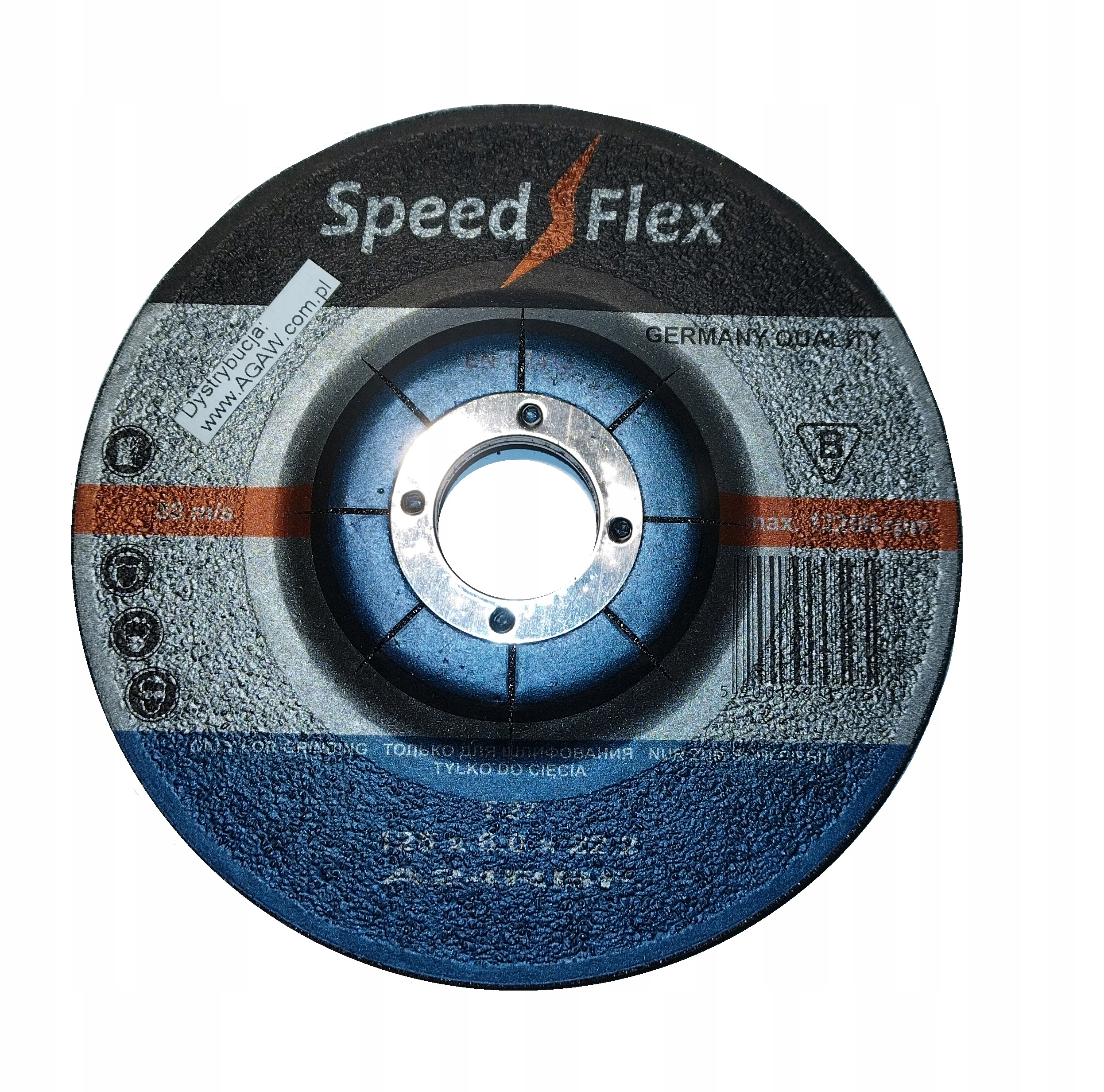 

Tarcza ścierna do szlifowania 125x6x22 speed flex