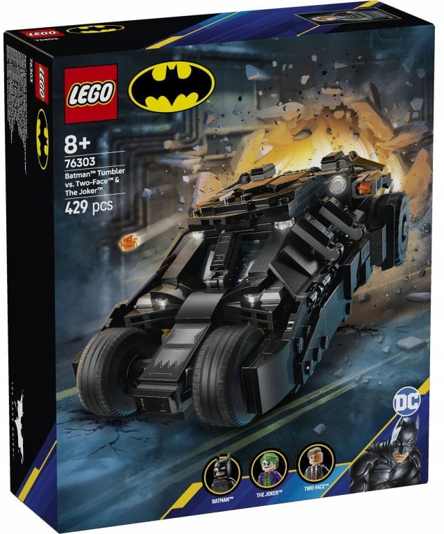 Lego Heroes Batmanův tumbler proti dvěma tvářím a Jokerovi