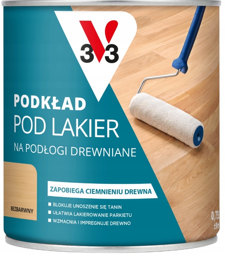 V33 Podkład Kapon Capon Pod Lakier Na Podłogi Drewniane Bezbarwny 2.5L