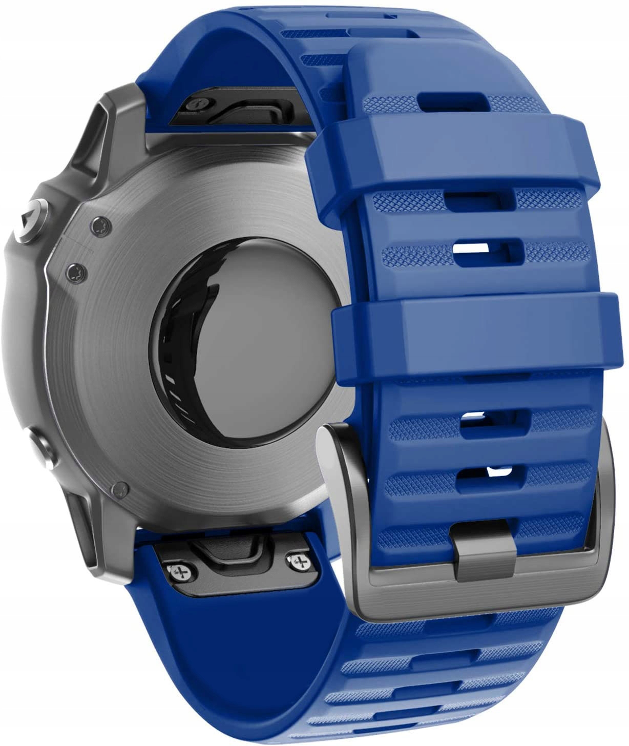 NIEBIESKI Pasek Garmin FENIX 6 PRO QuickFit 22mm Materiał paska guma