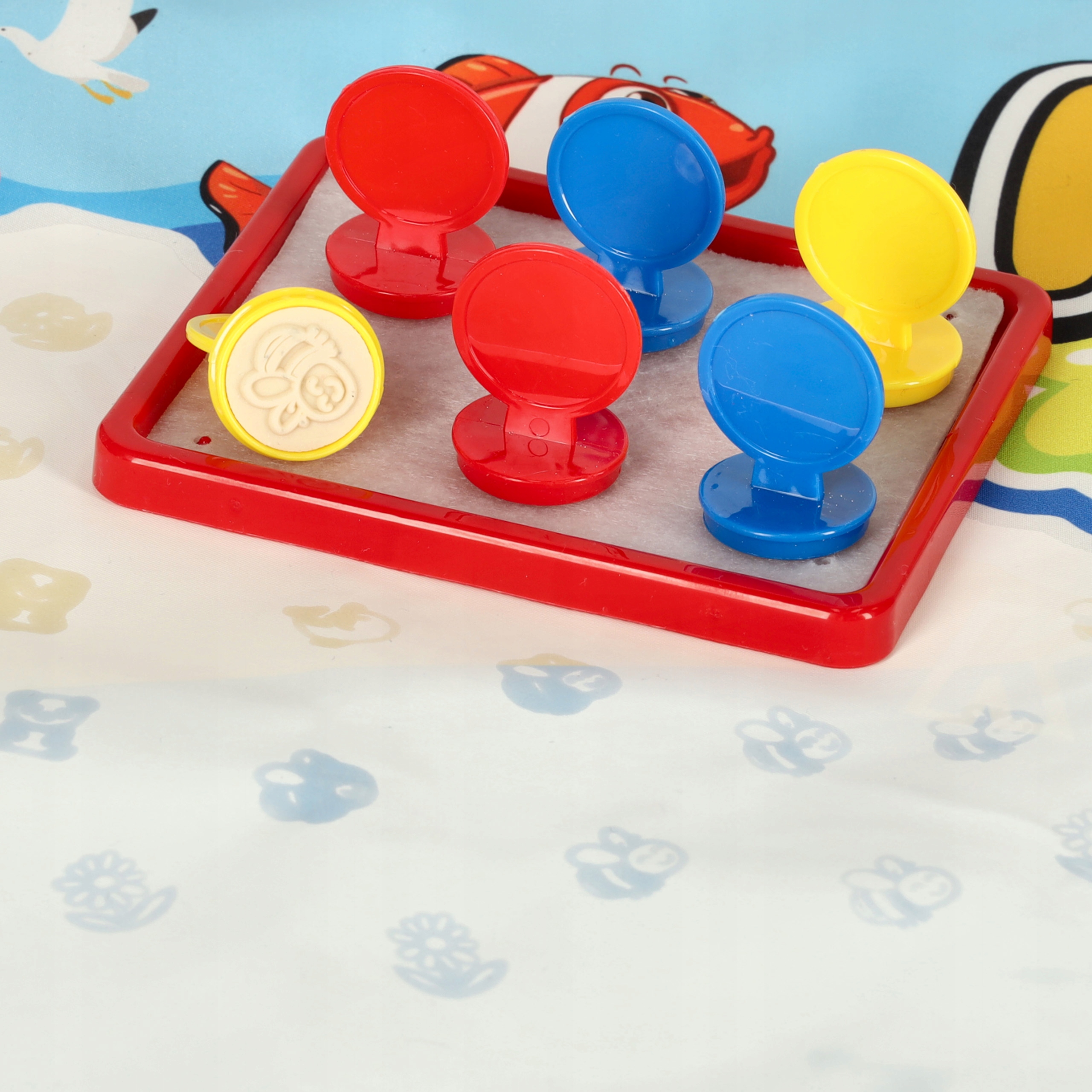 MATA WODNA DO MALOWANIA RYSOWANIA WODĄ PIECZĄTKI SZABLONY ZESTAW 100X80CM Marka Ikonka