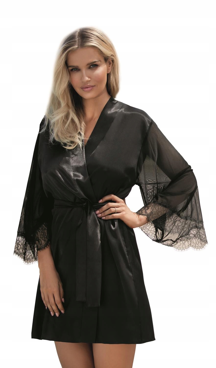 

Podomka Bonnie S, Satyna Czarny