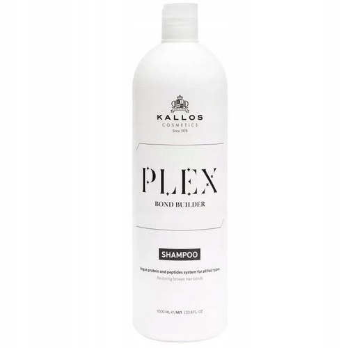 KALLOS PLEX BOND SZAMPON DO WŁOSÓW Z BIAŁKIEM ROŚLINNYM I PEPTYDAMI 1000ML