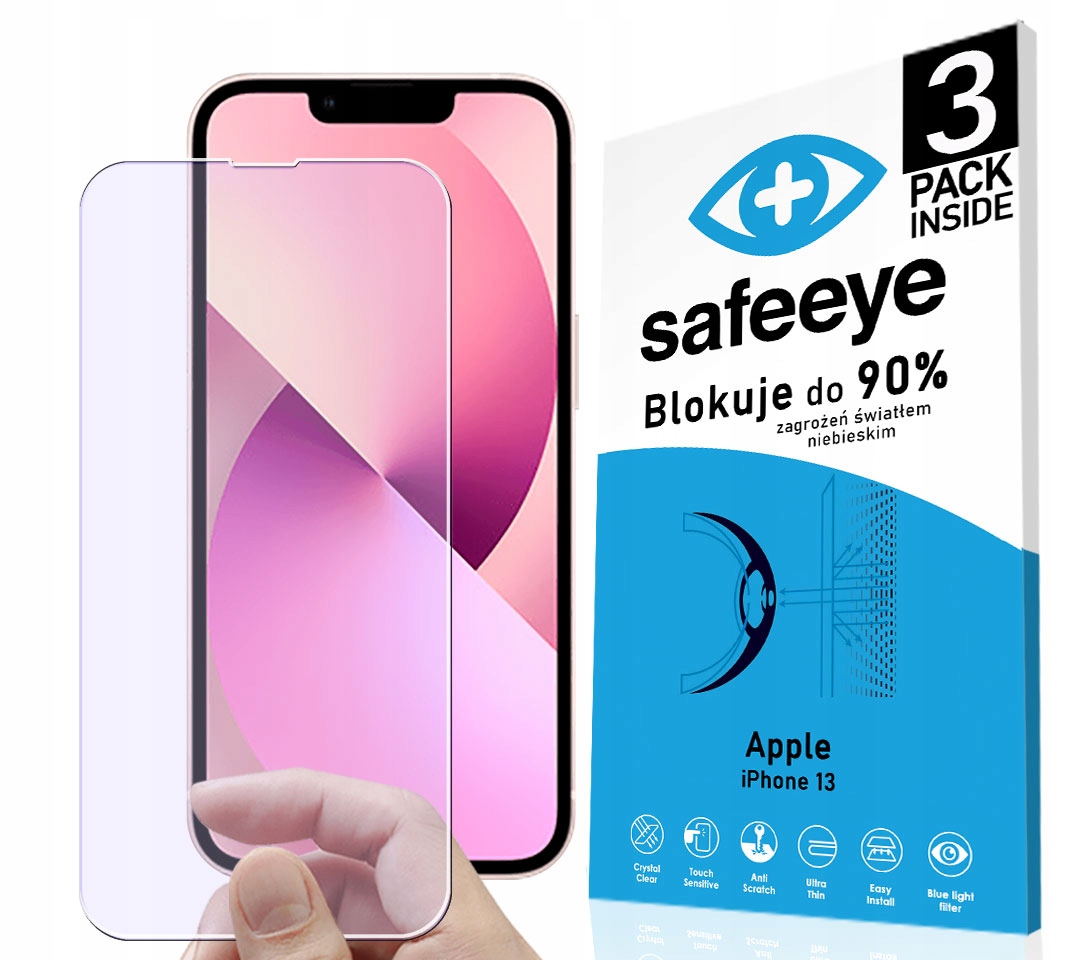 

3x Anti Blue Szkło Hybrydowe Do Apple Iphone 13