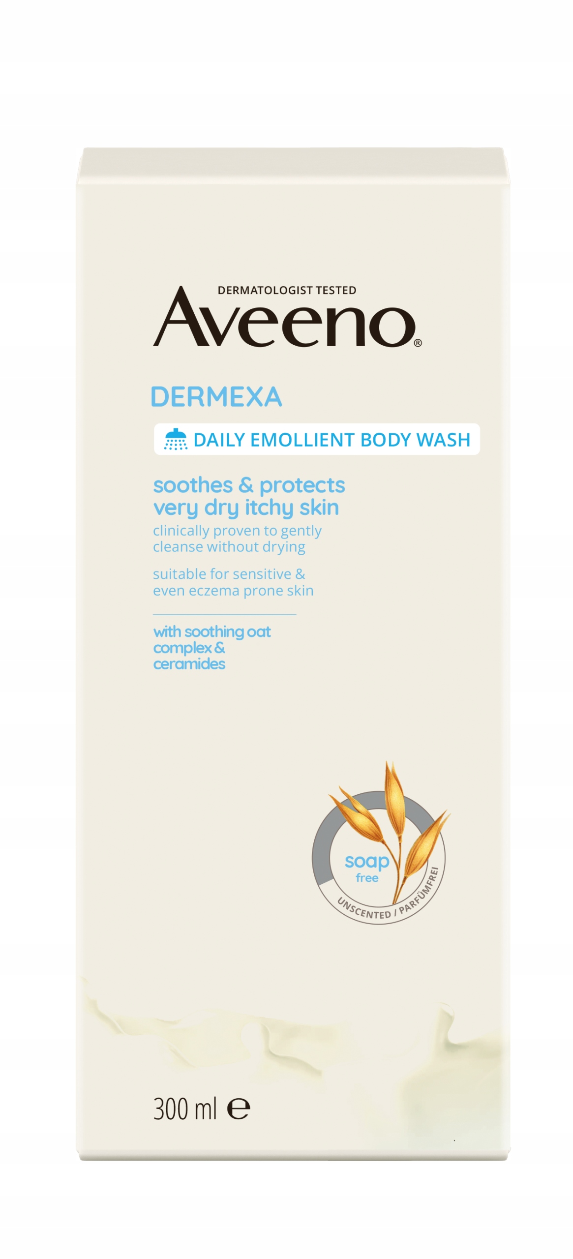 2 x Aveeno Dermexa emolientowy żel pod prysznic do mycia ciała 300 ml