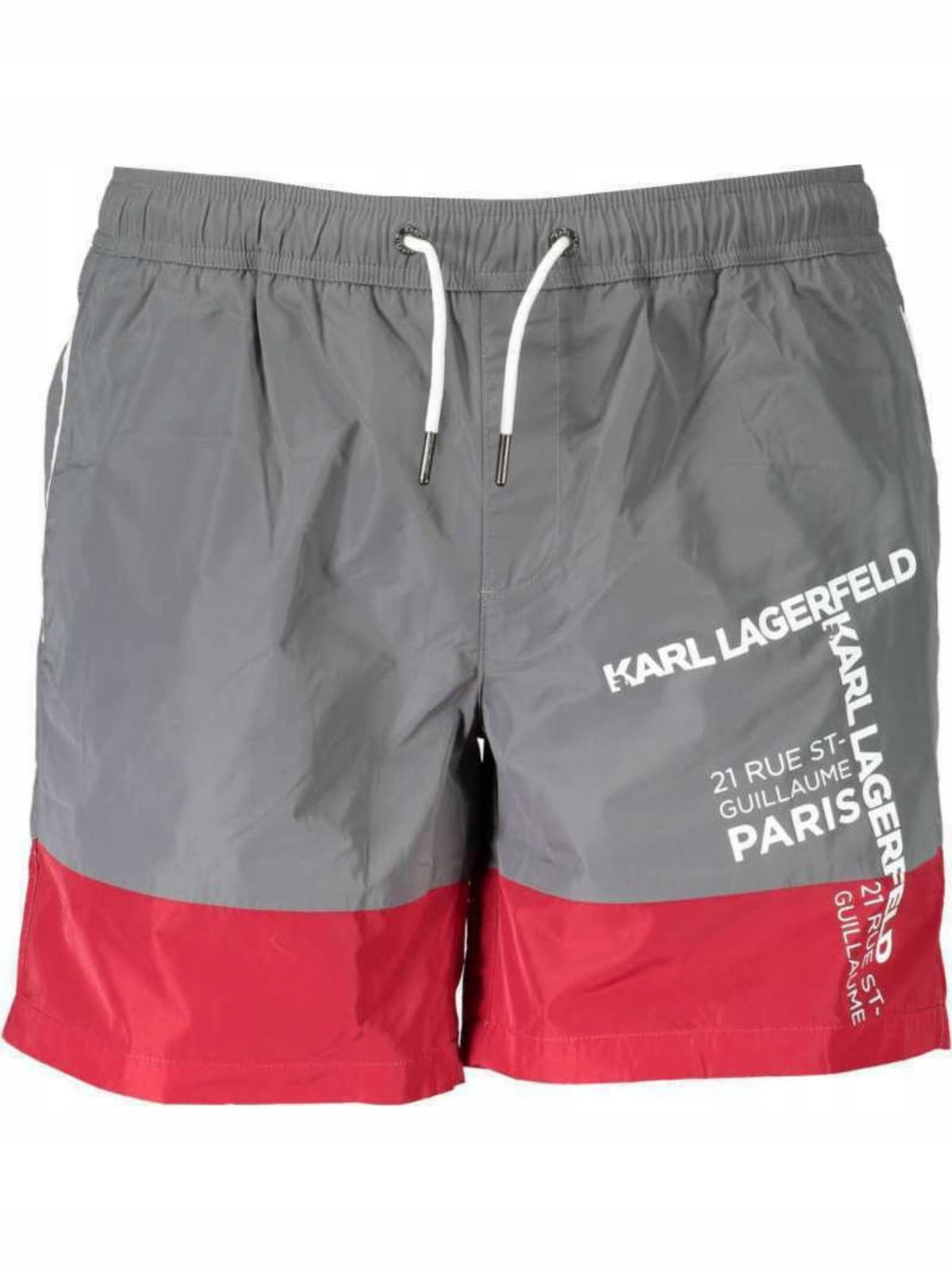 Kraťasy plavkové kraťasy Karl Lagerfeld KL20MBM02 šedé XXL bazénové