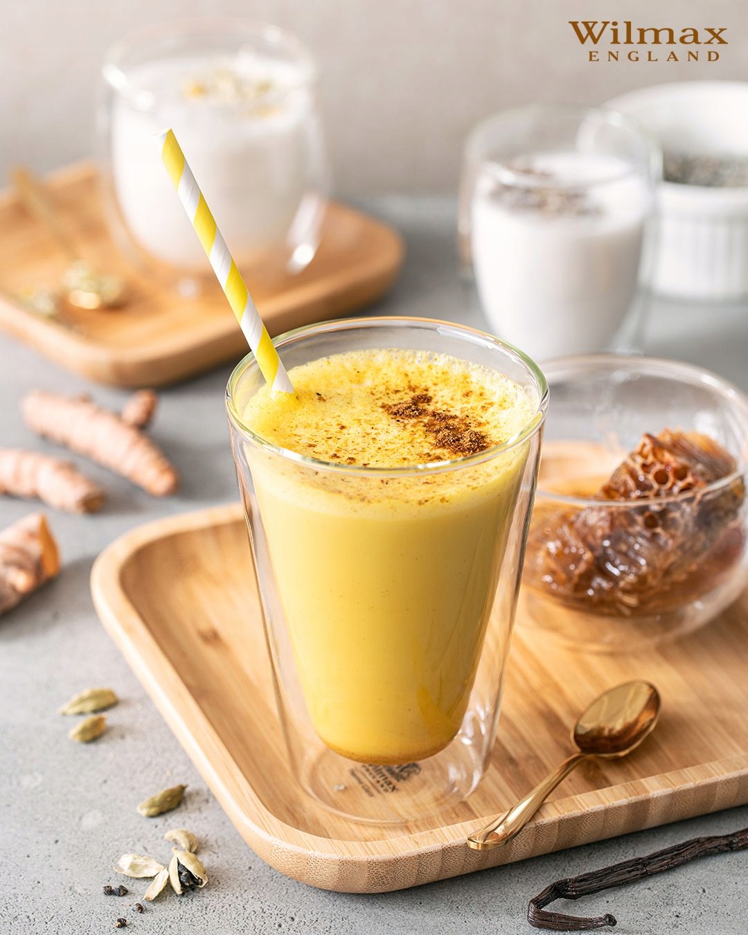 Szklanka do drinków z podwójną ścianką Wilmax 300 ml szkło termiczne Pojemność 300 ml