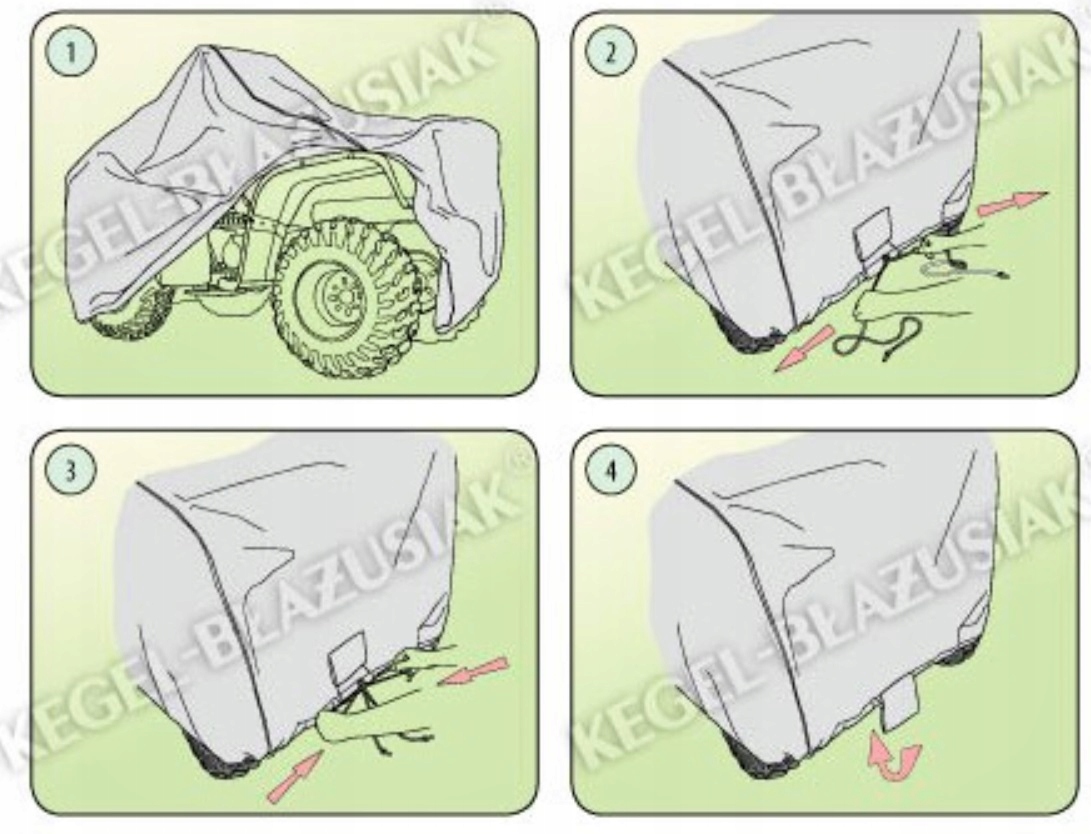 PLANDEKA OCHRONNA POKROWIEC NA QUAD 180-215cm Producent Kegel-Błażusiak