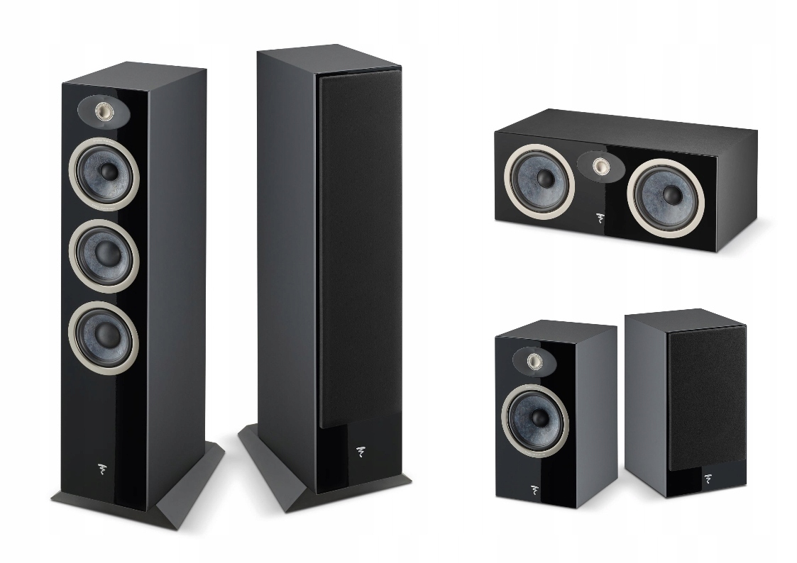 Focal Theva N2 N1 center black zestaw głośników 5.0 +kable
