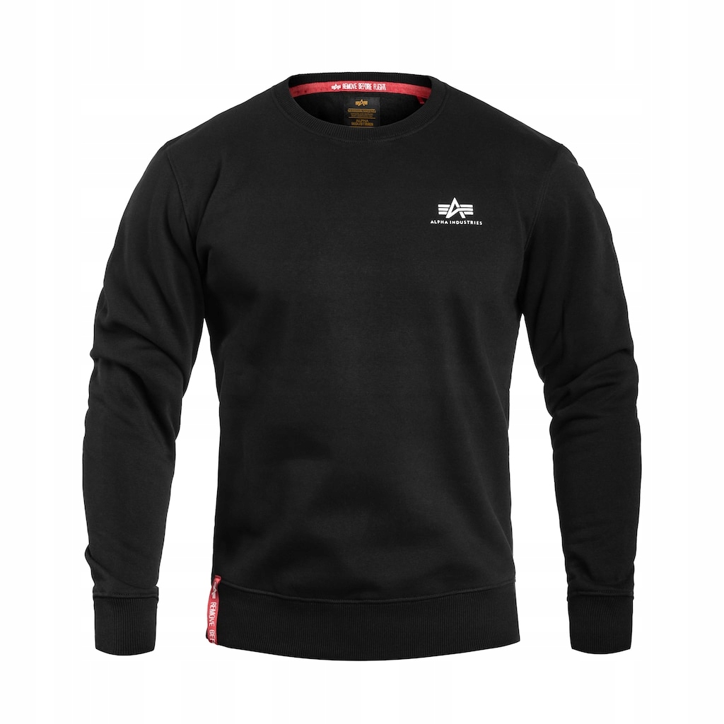 Mikina Alpha Industries Small Logo Basic 188307 03 Černá XXL