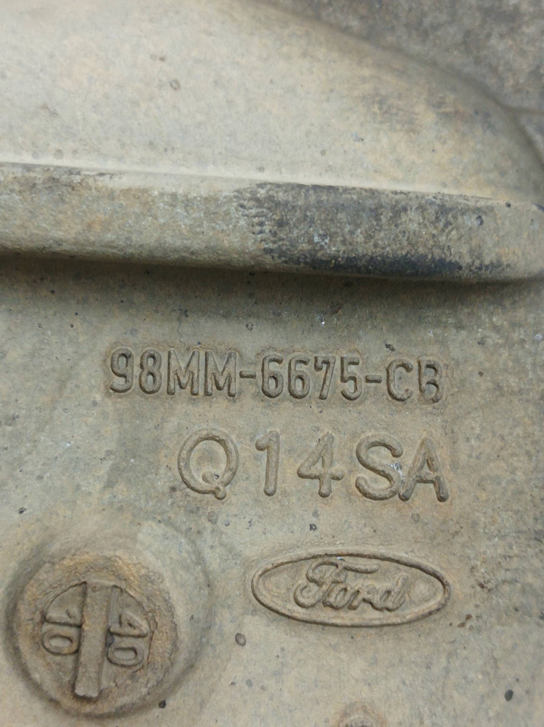 Ölwanne 98MM6675CB 1.4 16V Ford Fiesta Mk7 (2008-2016)