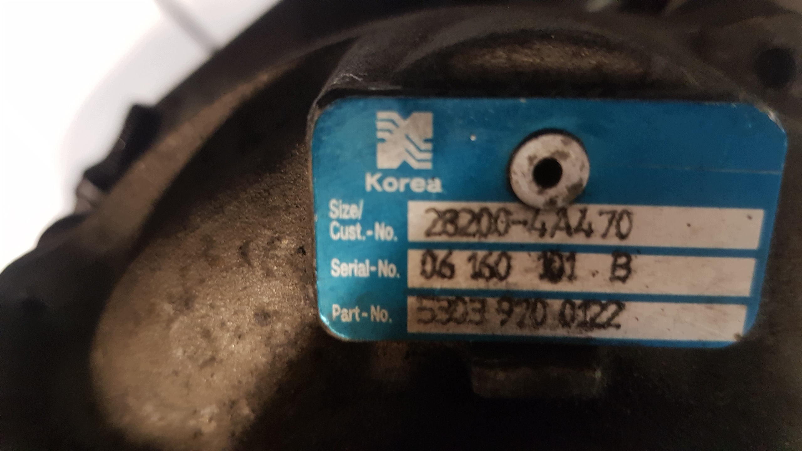 KIA SORENTO a 2.5 CRDI D4CB turbo 28200-4A470