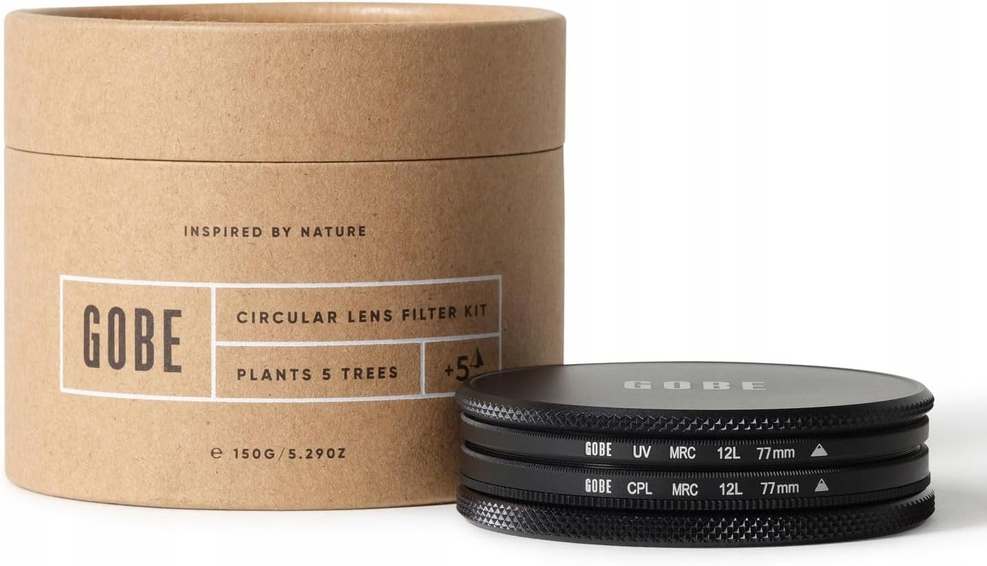 Sada Filtrů Čoček Gobe 77 MM Uv Polarizačních Kol (cpl)