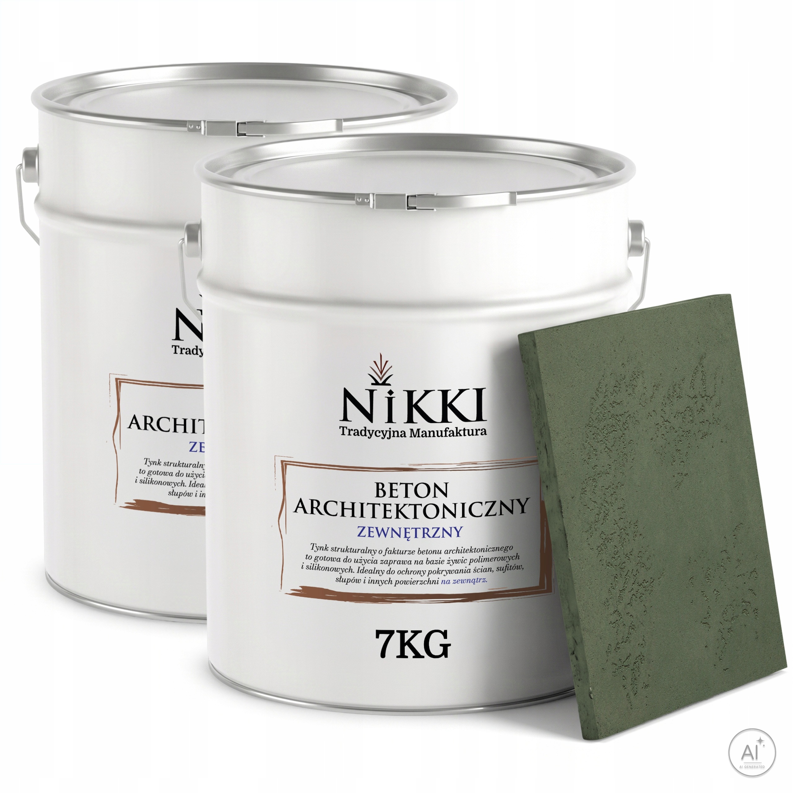Fasádní omítka s architektonickou strukturou Betonu 2x7 kg Zelená Tmavá