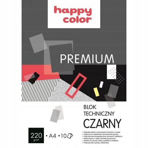

Blok Techniczny Czarny A4/10K 220G Premium