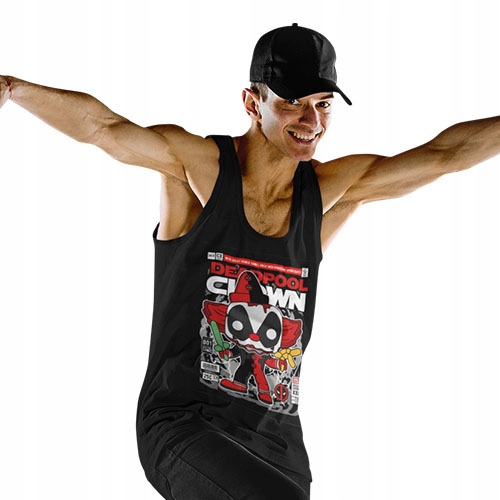 TANK TOP FILMOWE DEADPOOL CLOWN