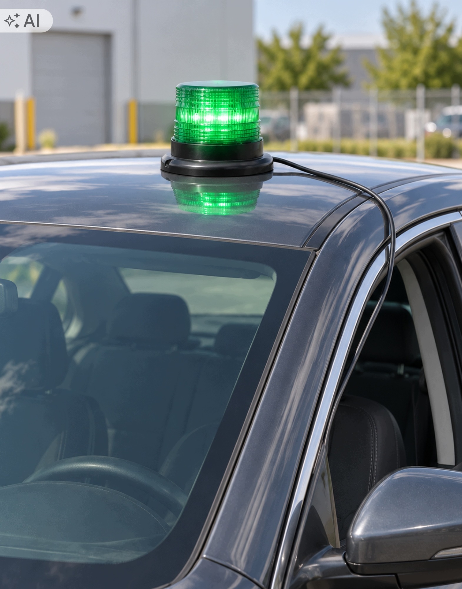 Zielona lampa ostrzegawcza LED RegMag 20 W, 7 trybów – Wygodna sygnalizacja w różnych warunkach