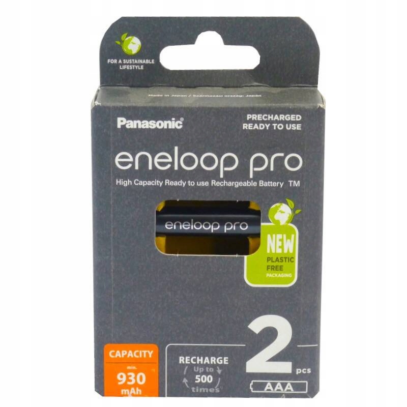 Akumulatorki eneloop pro R03/AAA 930mAh Ni-MH 2szt