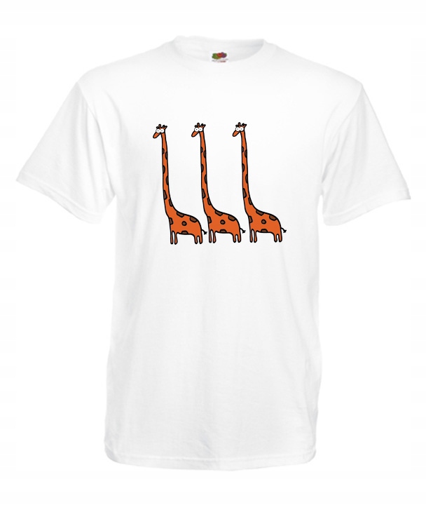 

L Koszulka Męska Żyrafa Giraffe Śmieszne Wzory