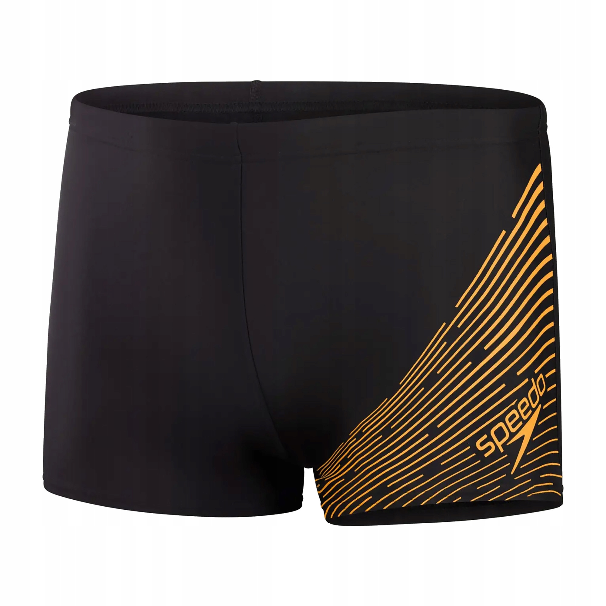 Bokserki kąpielowe męskie Speedo Medley Logo black/mandarin peel 38