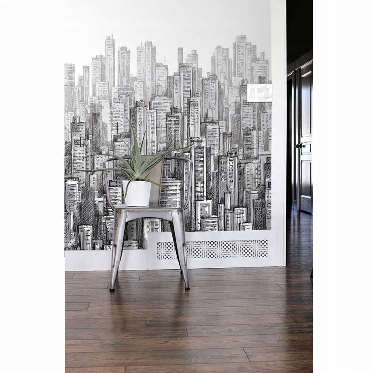 

Fototapeta na ścianę Czarno-biały wzór 250x250cm