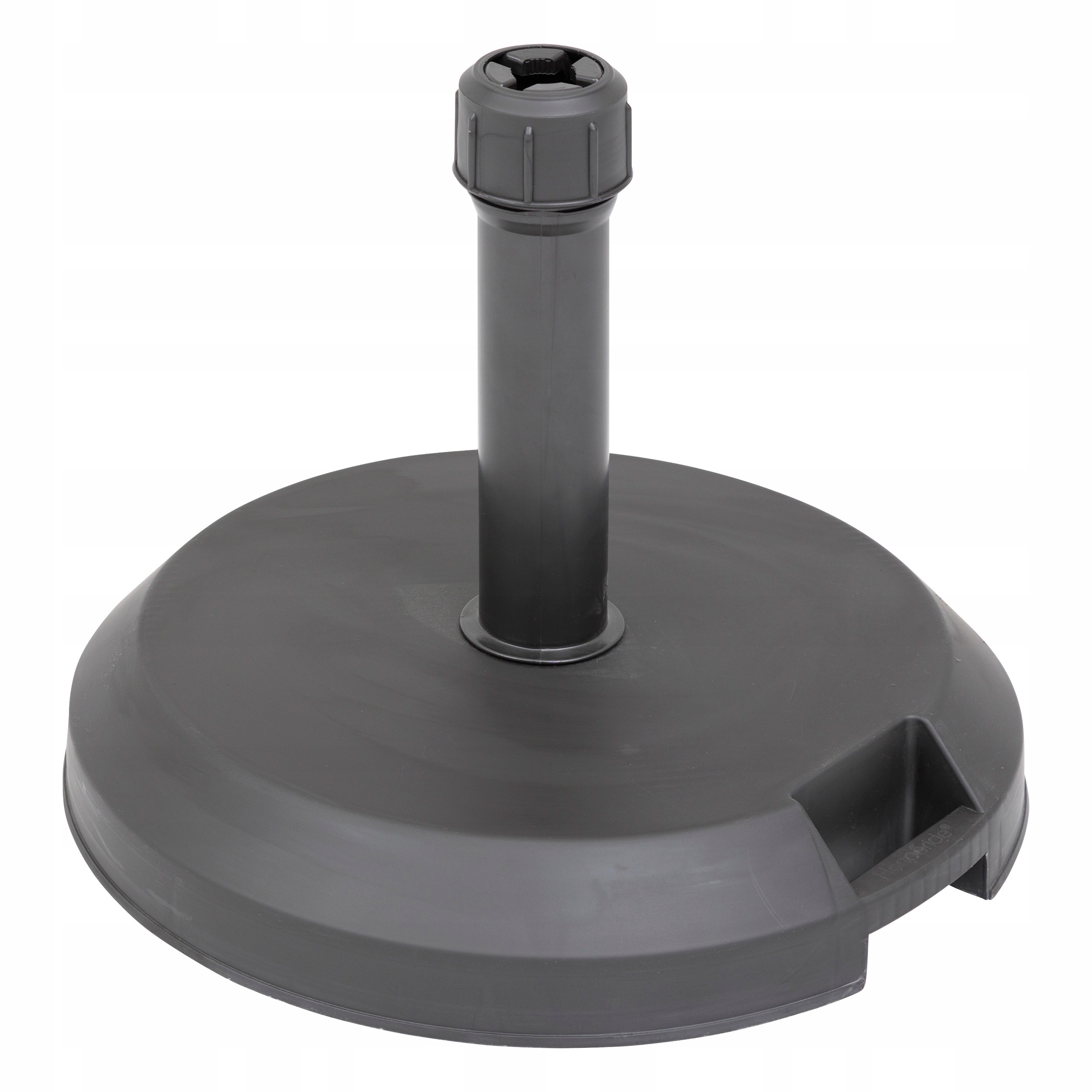 Betónová Podložka Pre Záhradné Slnečníky S Držiakom Čierna 47 x 38 CM