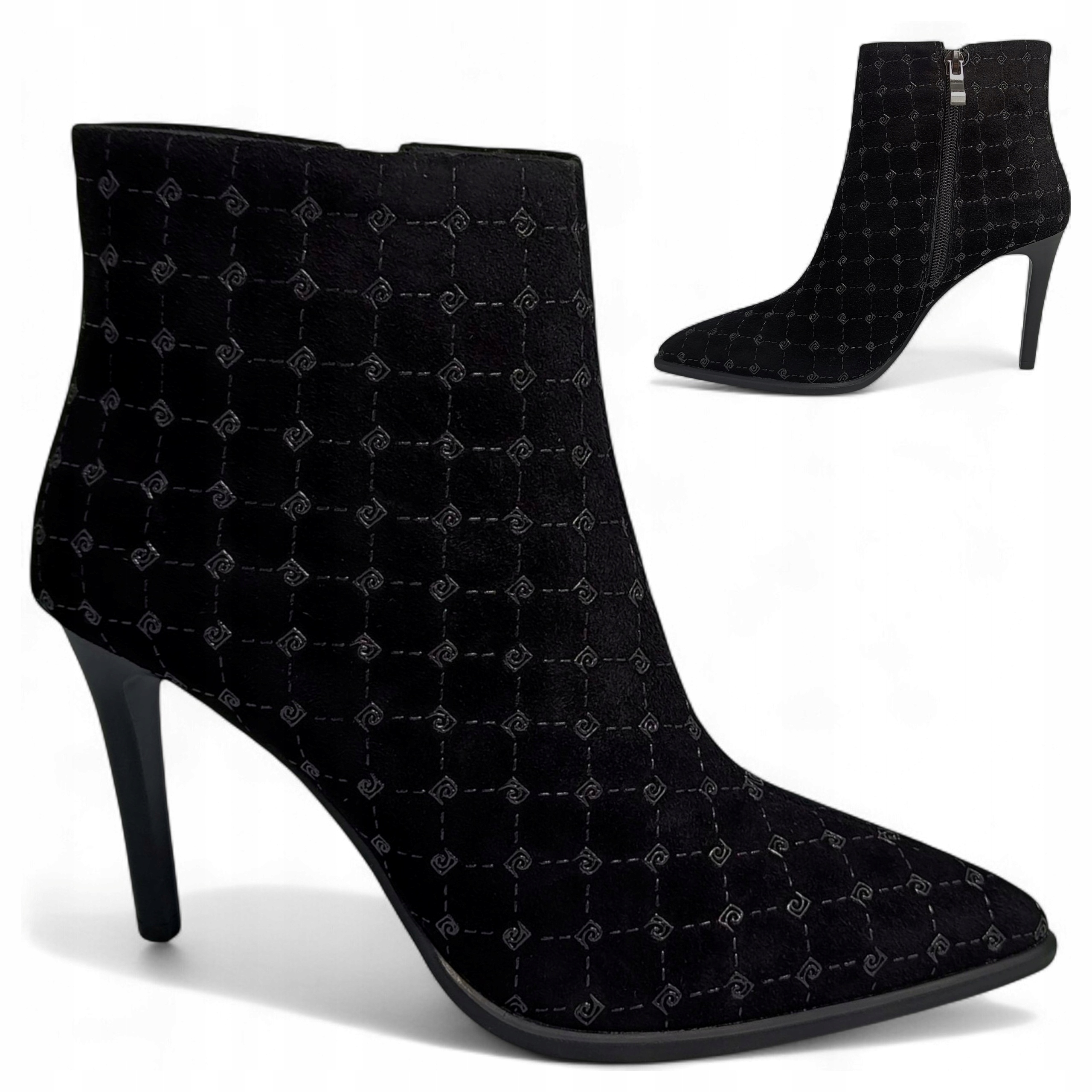 Dámské Kotníkové Boty Kožené 37 na podpatku Elegantní Nazouvací Podzimní Barski