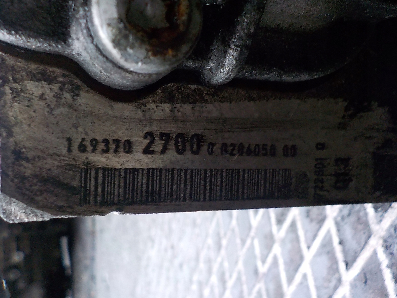 MERCEDES-BENZ W245 1.7 B CAMBIO 1693702700
