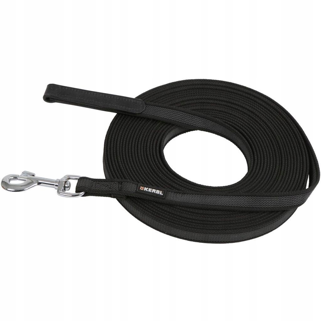 Levně Vodítko tréninkové pro psa Antislip, 10 m x 20 mm, černé, Kerbl