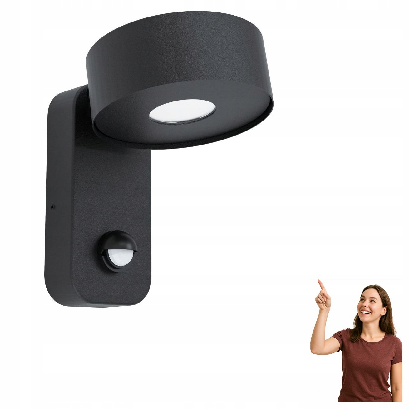 Led venkovní nástěnné svítidlo 6W s čidlem Palosco 98737 Eglo