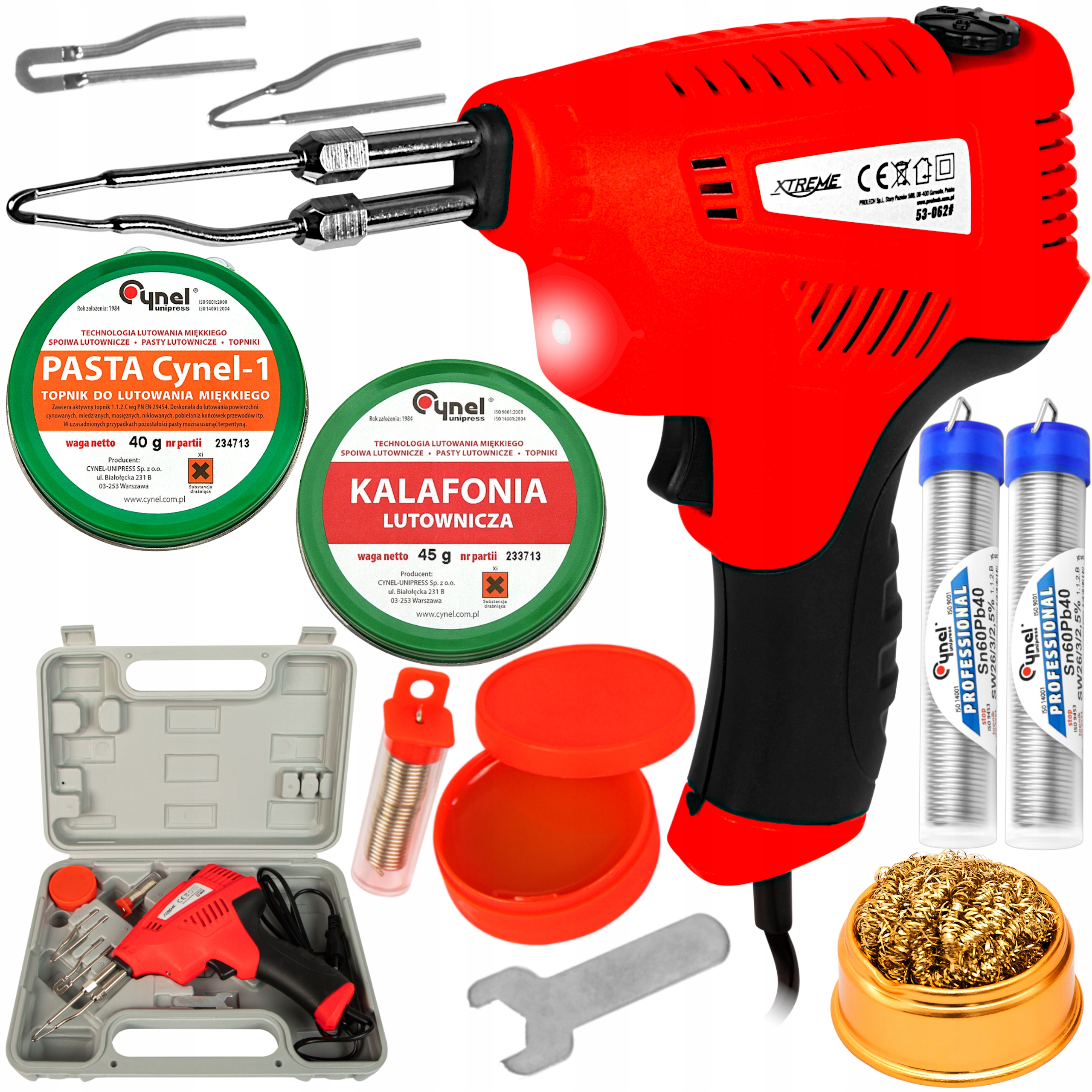 

Lutownica Transformatorowa 200W Walizka Zestaw