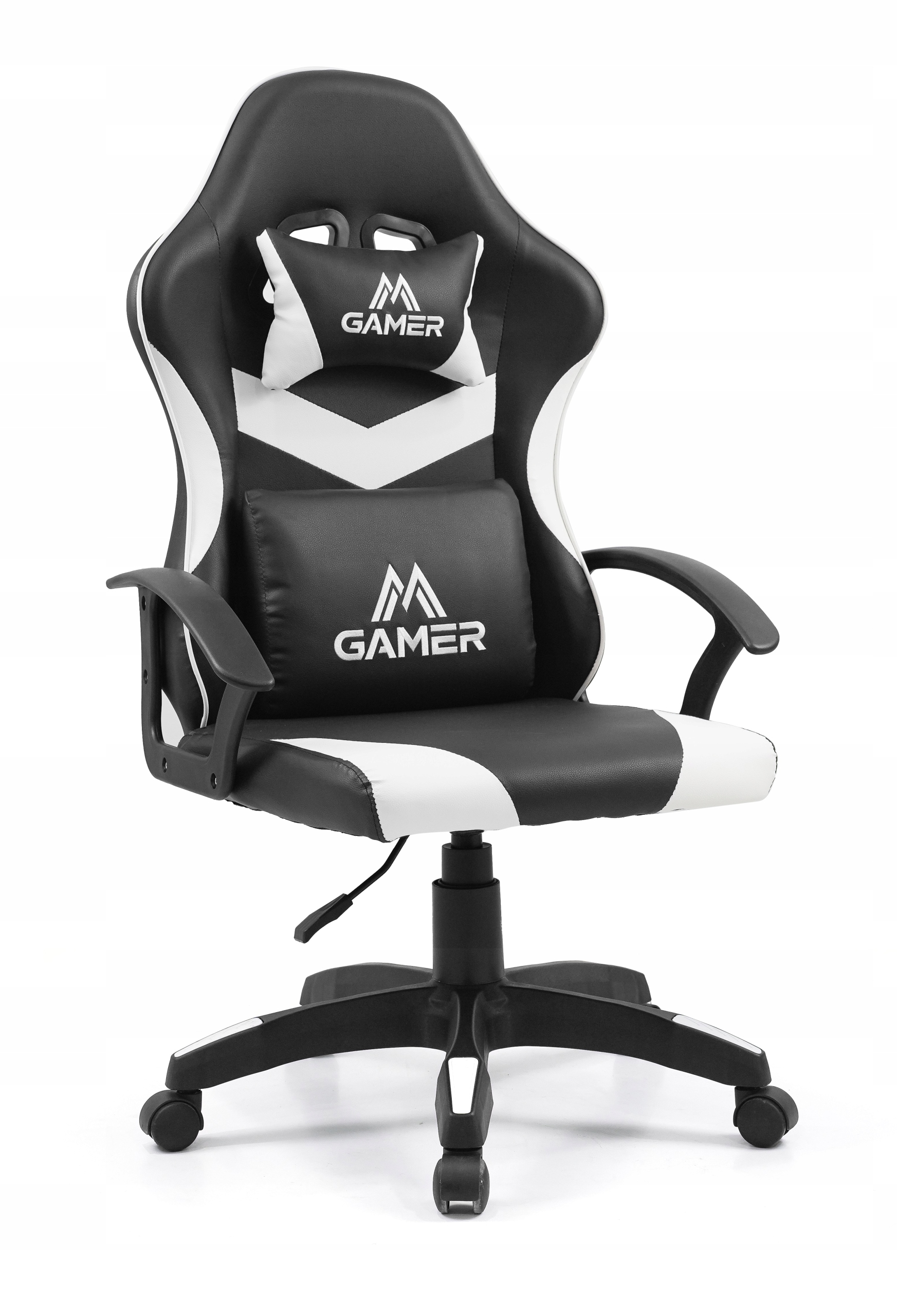 Fotel Gamingowy biurowy obrotowy dla gracza Coyote Regular czarno-biały