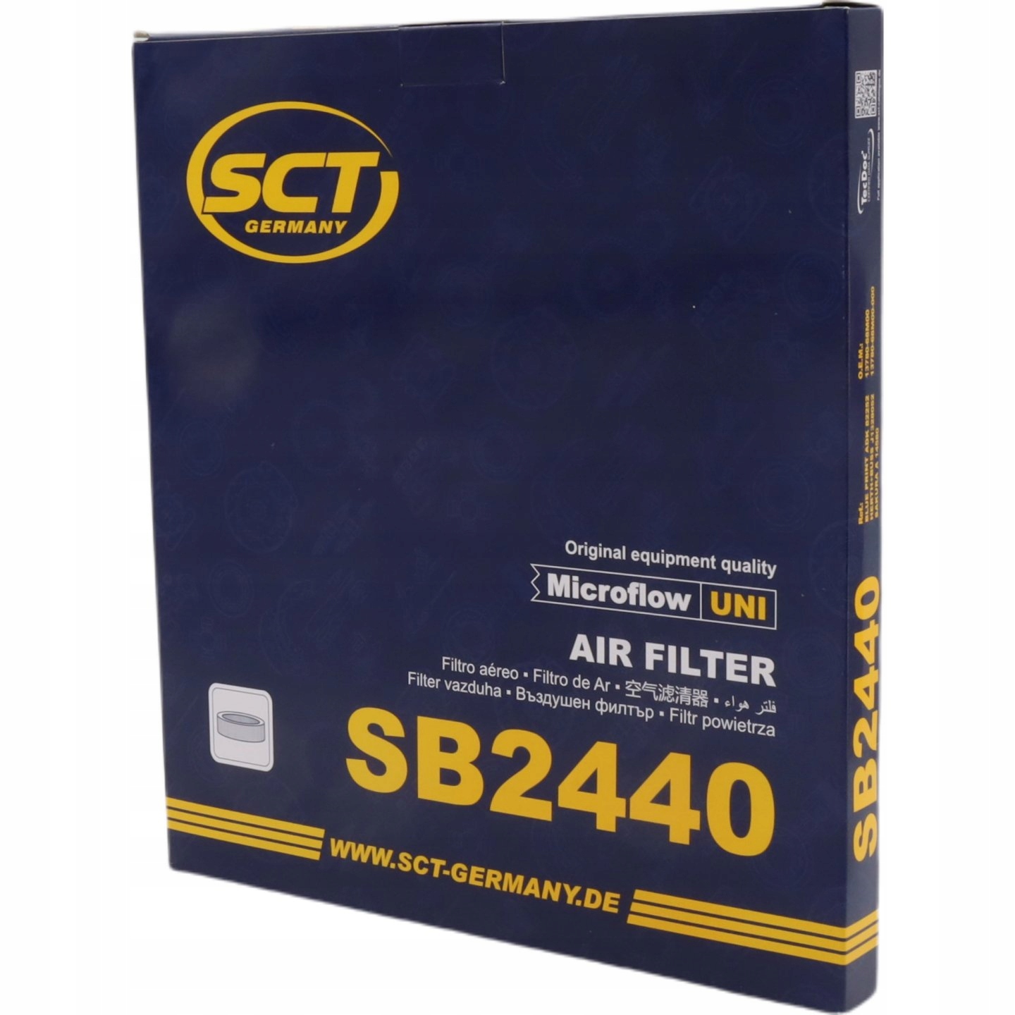 Filtr Powietrza SCT SB2440 Typ samochodu Samochody osobowe