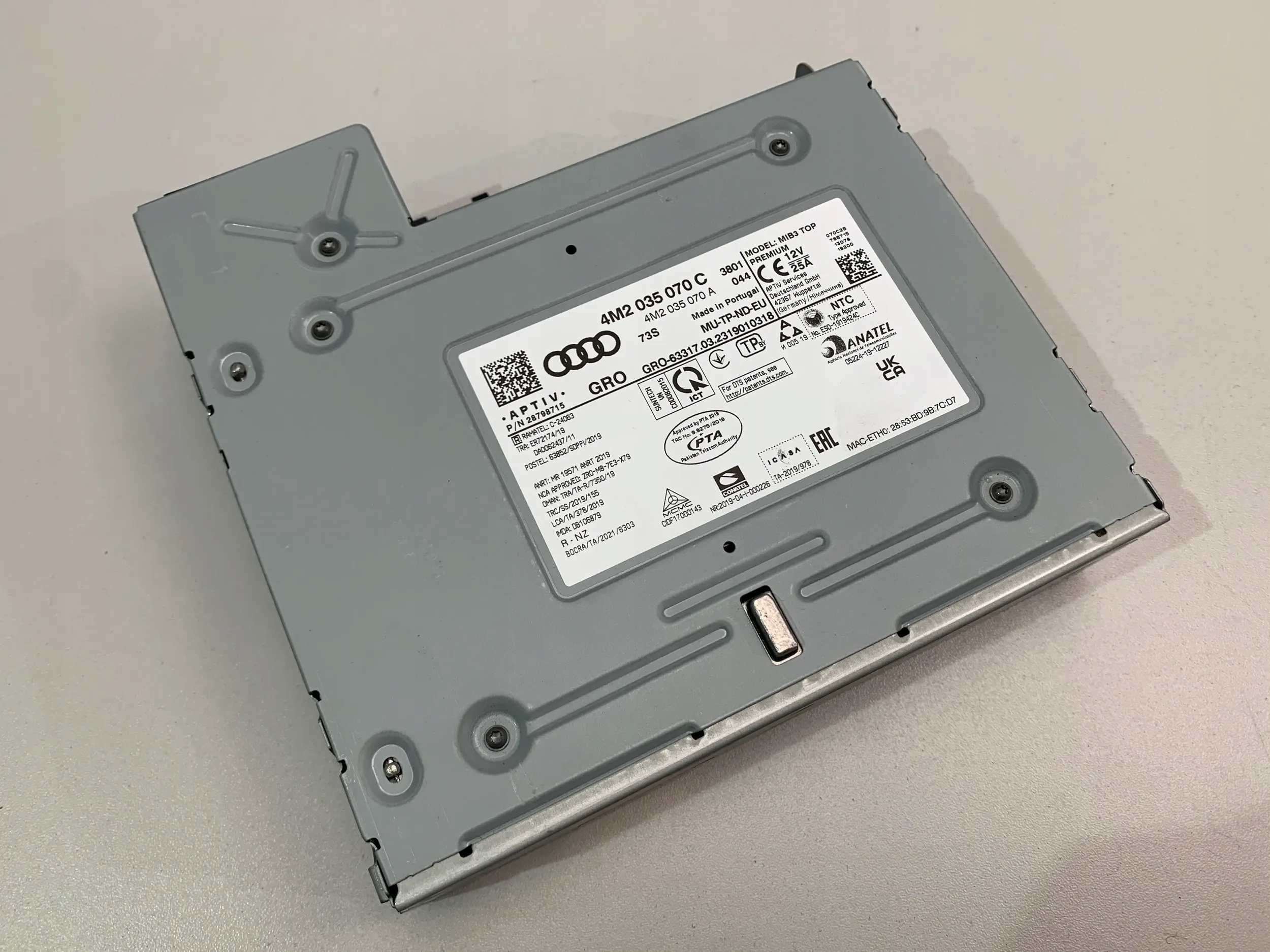 AUDI A8 D5 Q7 Q8 RADIO NAWIGACJA CZYTNIK LEGALNY 4M2035070C