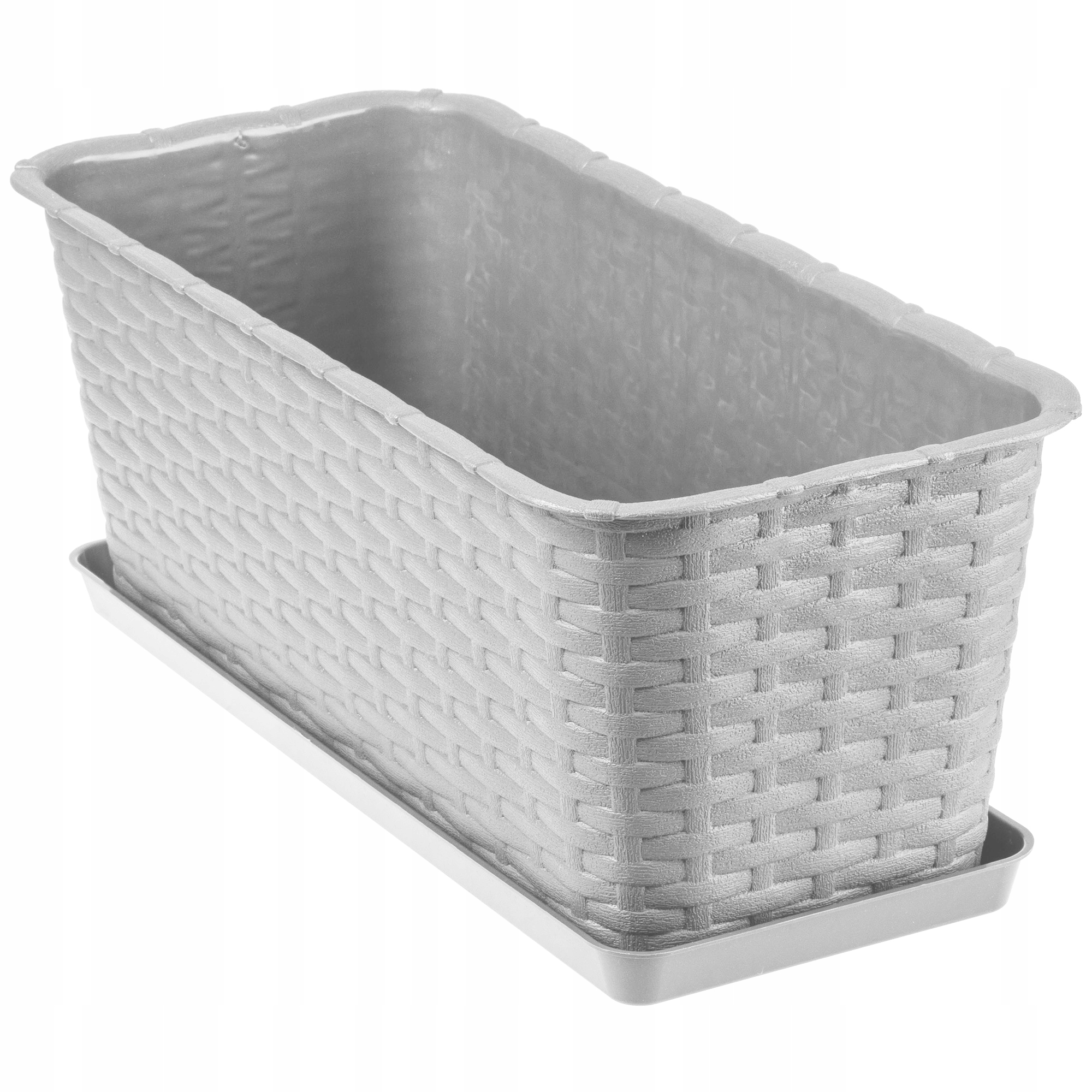 

Doniczka Donica Balkonowa Podstawka 40cm Szara