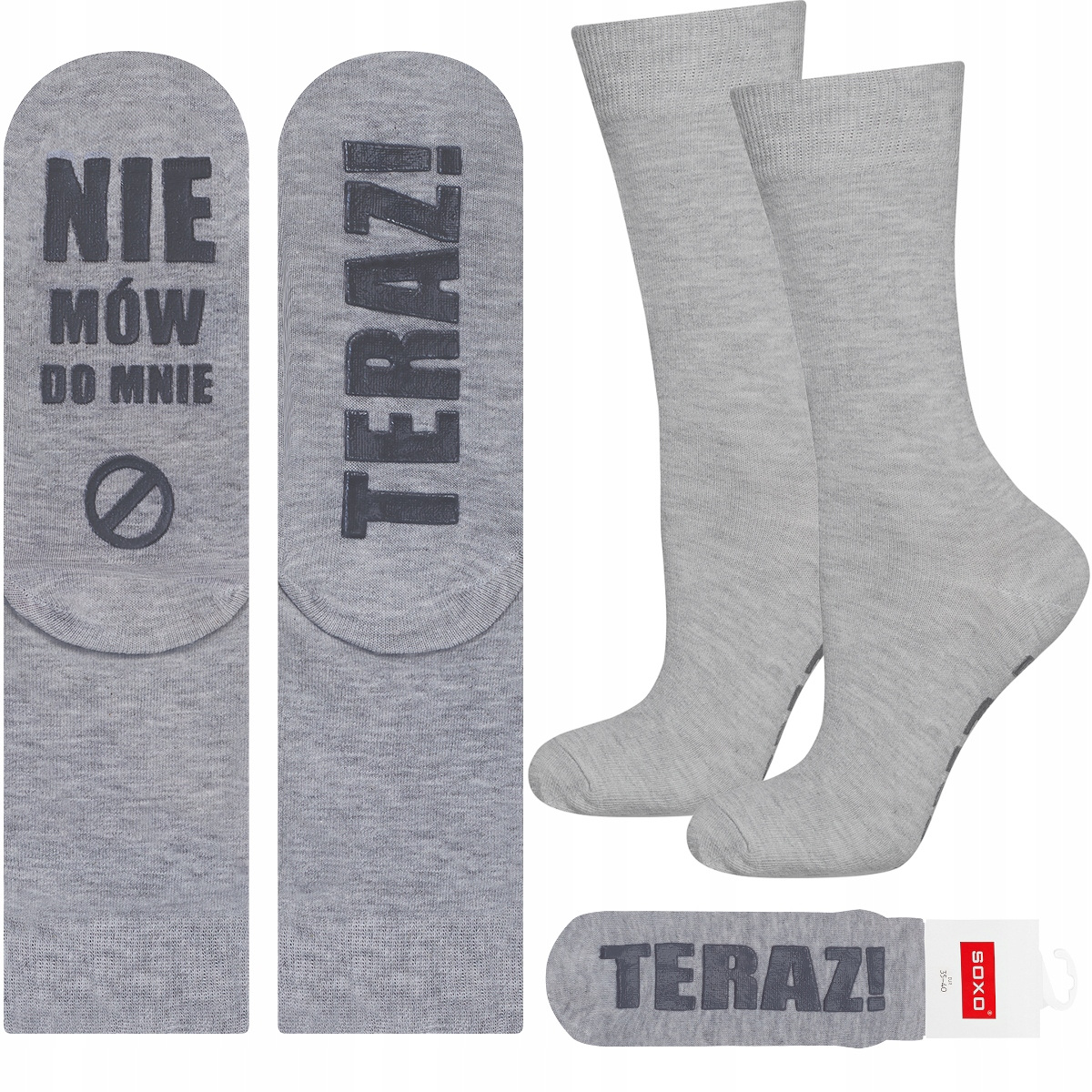 

Skarpetki Damskie Soxo Śmieszne Napisy