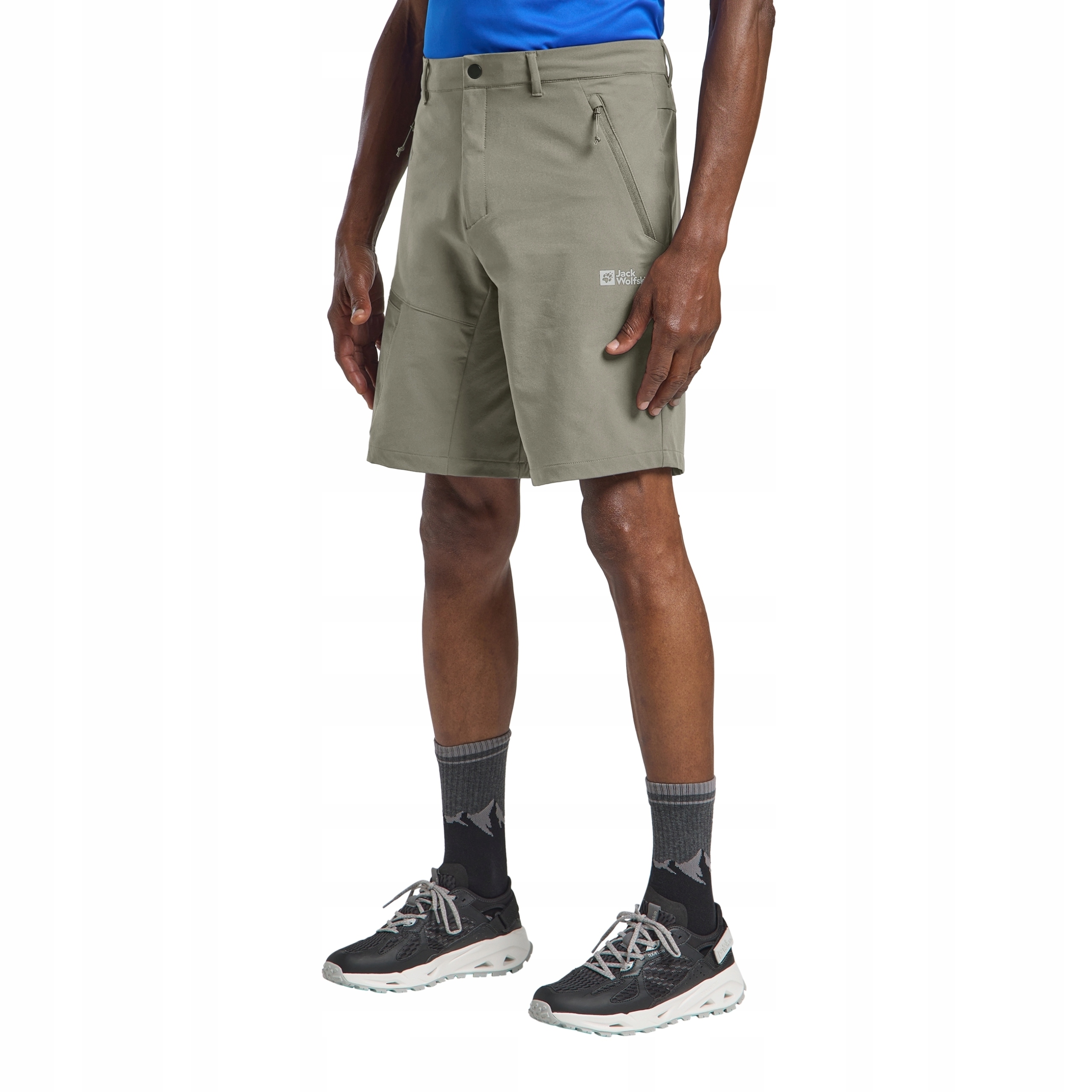 Męskie szorty na wędrówki Jack Wolfskin Pico Trail Shorts stone 54