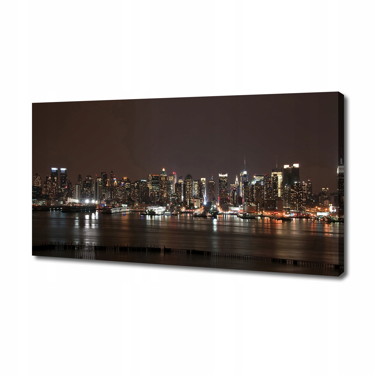 

Foto obraz na płótnie Nowy Jork nocą 140x70 cm