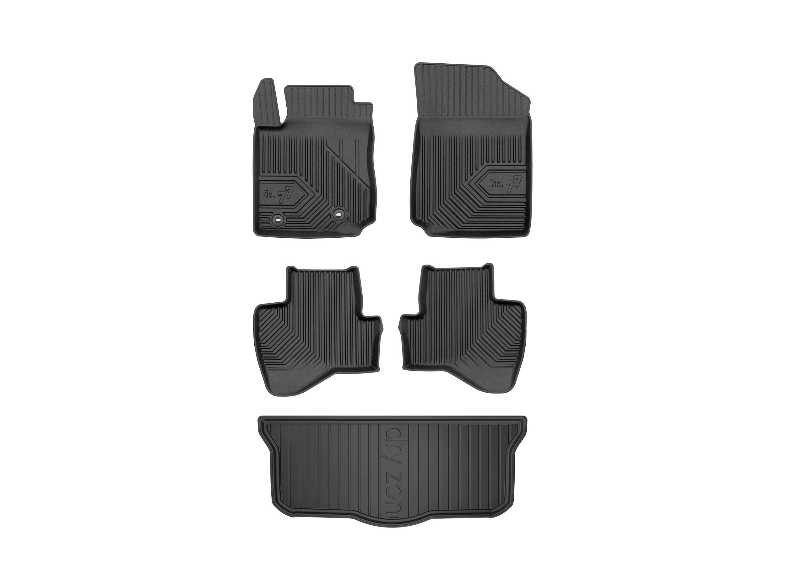 3D koberce rohož DryZone pro: Toyota Aygo II 2014-2022 4 dílků