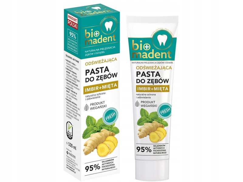 

Pasta do zębów Bio Madent Imbir Mięta 100 ml
