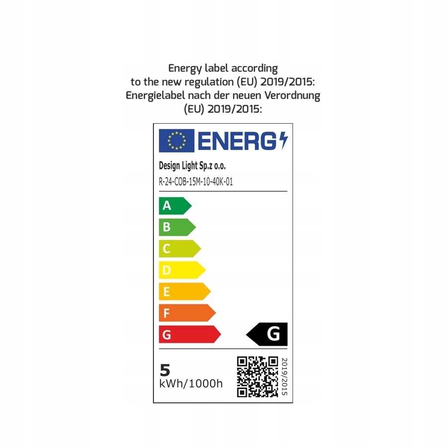 Taśma LED COB 24V BIAŁY NEUTRALNY 378 LED/m IP20 Długość 1 m