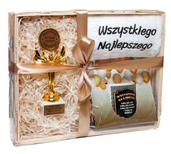 

na Urodziny Ręcznik Kubek Statuetka
