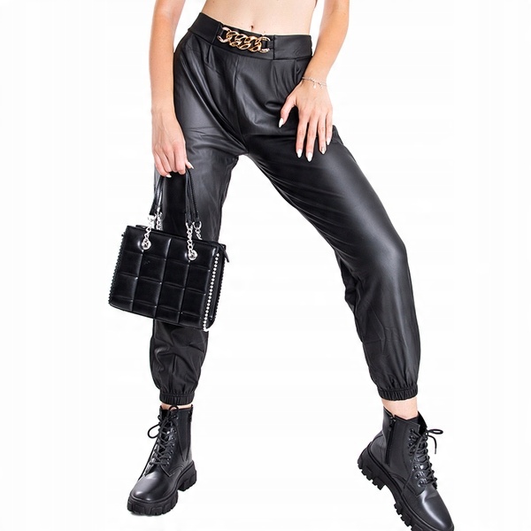 

PAN-217 Black Czarne Damskie Spodnie M/L - 39