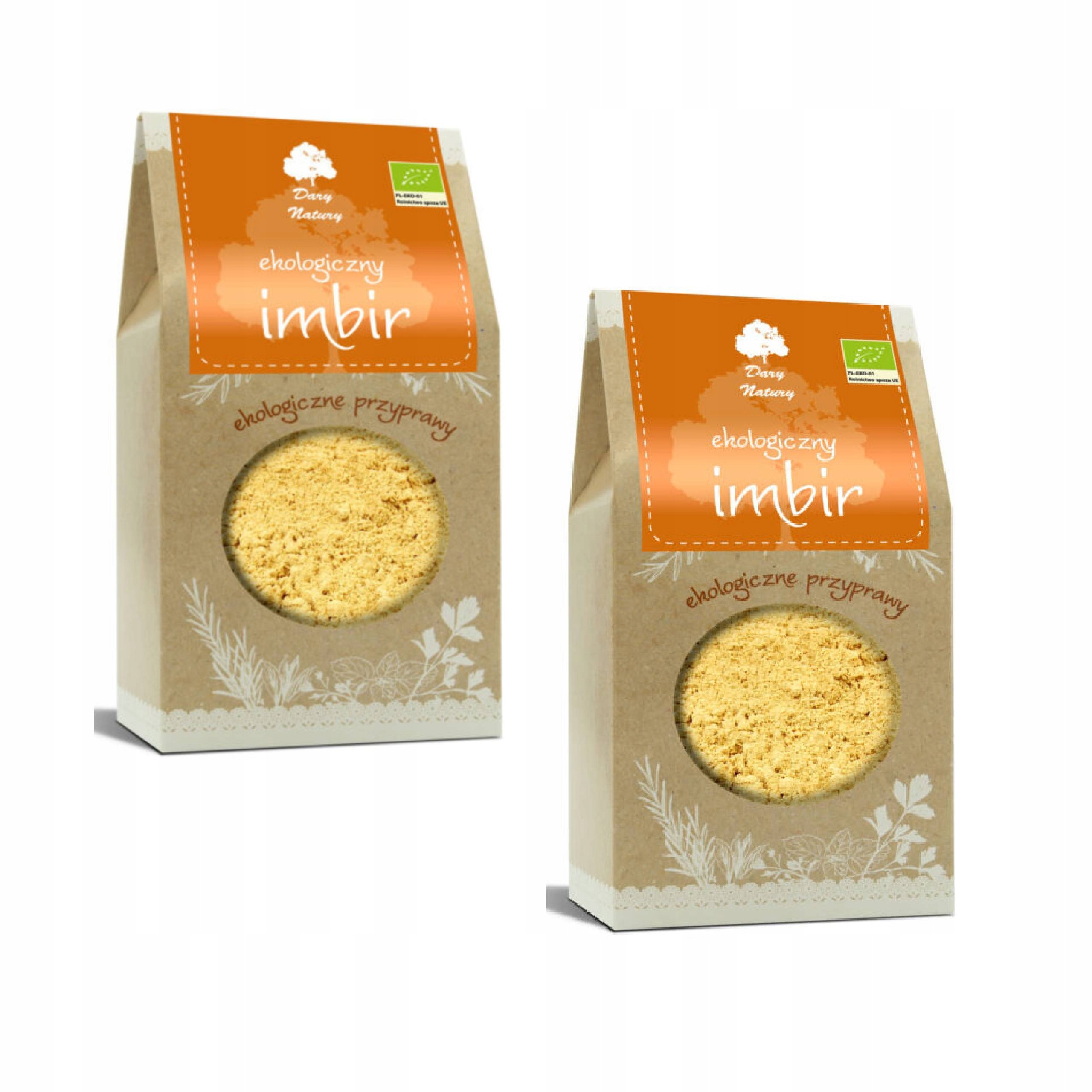 2x Imbir Mielony Bio 200 g Dary Natury
