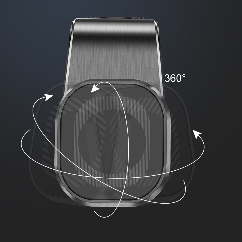 UCHWYT MAGNETYCZNY DO KRATKI AUTA ALUMINIUM Kolor czarny