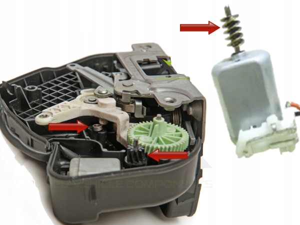 ZESTAW NAPRAWCZY SPRĘŻYNA ZAMEK DRZWI L P MERCEDES W203 S203 W211 W209 A209 Numer katalogowy części ERT-0775300HA